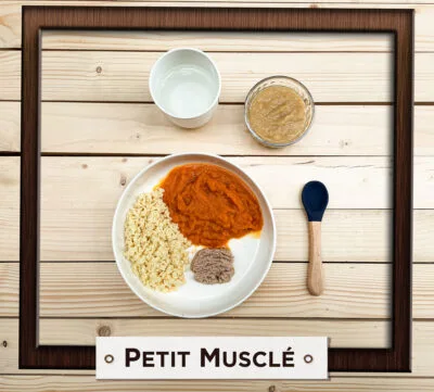 Assiette du menu Petit Musclé